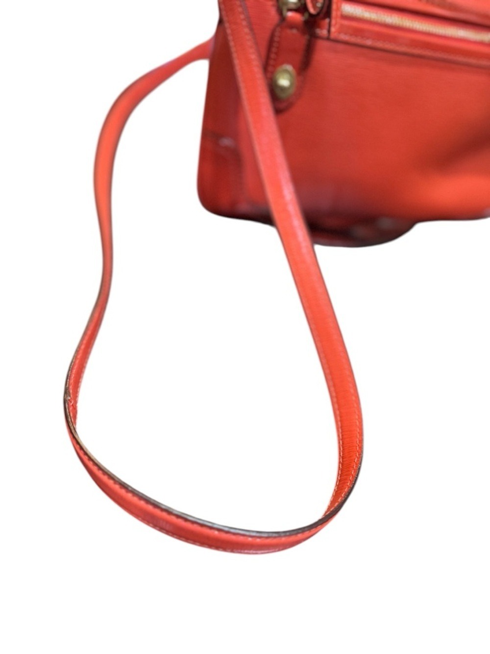 Coach Mickie Crossbody in Vermillion Leather w COA - Picture 6 of 15